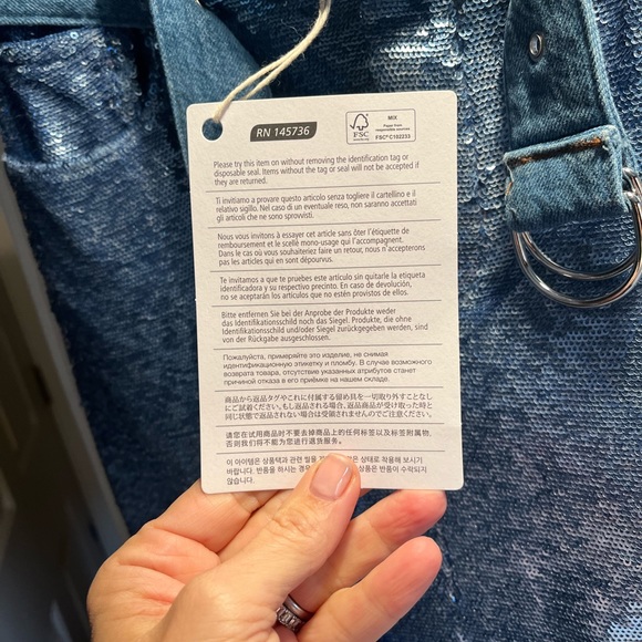 IRO Blue and blush blue Sequin skirt size 38 style name WM31NATOU - Picture 5 of 15